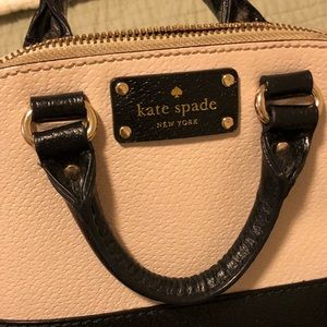 Kate Spade cream and white purse + wallet